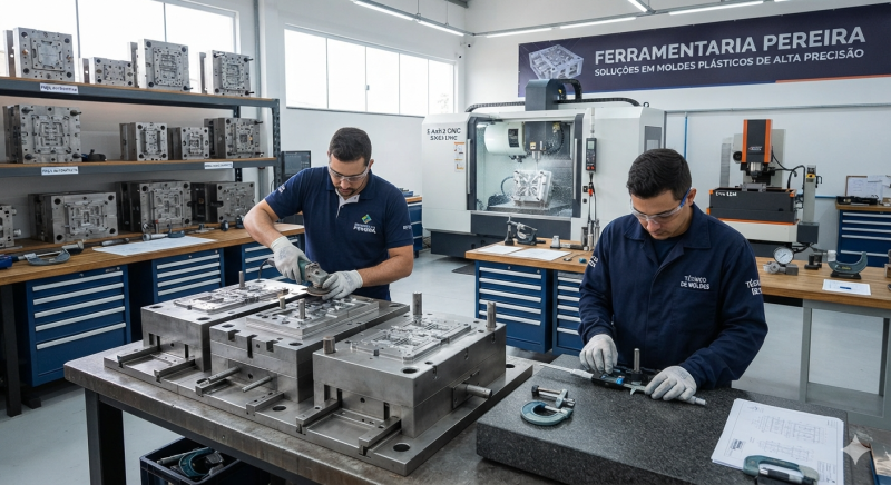 Entenda o papel da ferramentaria de moldes plásticos na eficiência da fabricação industrial